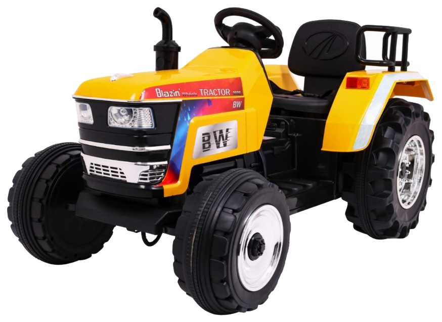 Traktor Blazin BW na akumulator Żółty + Pilot + Wolny Start + Dźwięki Światła