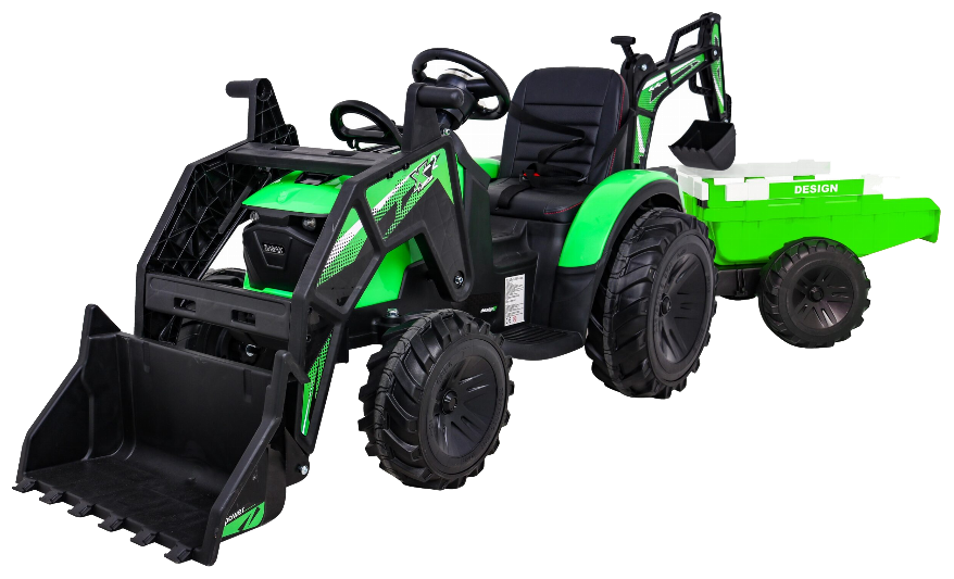 Pojazd Traktor Z Przyczepą 720-T Zielony