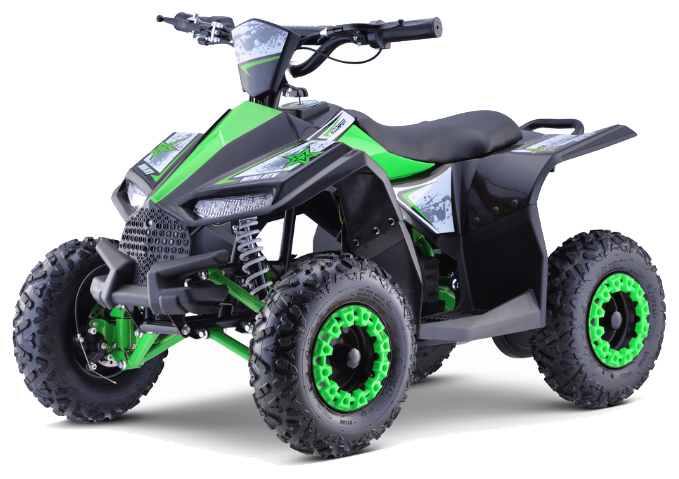 Quad E-STAR na akumulator Zielony 35km/h + Silnik 1000W + Koła pompowane + Regulacja siedzenia