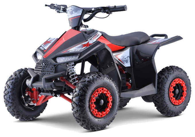 Quad E-STAR na akumulator Czerwony 35km/h + Silnik 1000W + Koła pompowane + Regulacja siedzenia