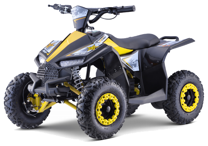 Quad E-STAR na akumulator Żółty 35km/h + Silnik 1000W + Koła pompowane + Regulacja siedzenia