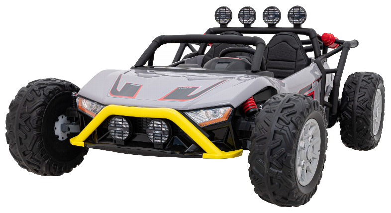 Auto Buggy Racing 5 na akumulator dla dzieci +3. Szary + Silniki 2x200W + Pilot + Wolny Start