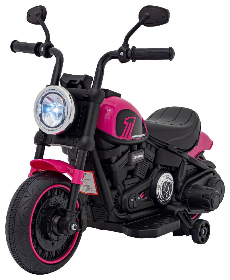Motorek Chopper FASTER na akumulator dla dzieci Różowy + Radio FM + Panel audio + LED