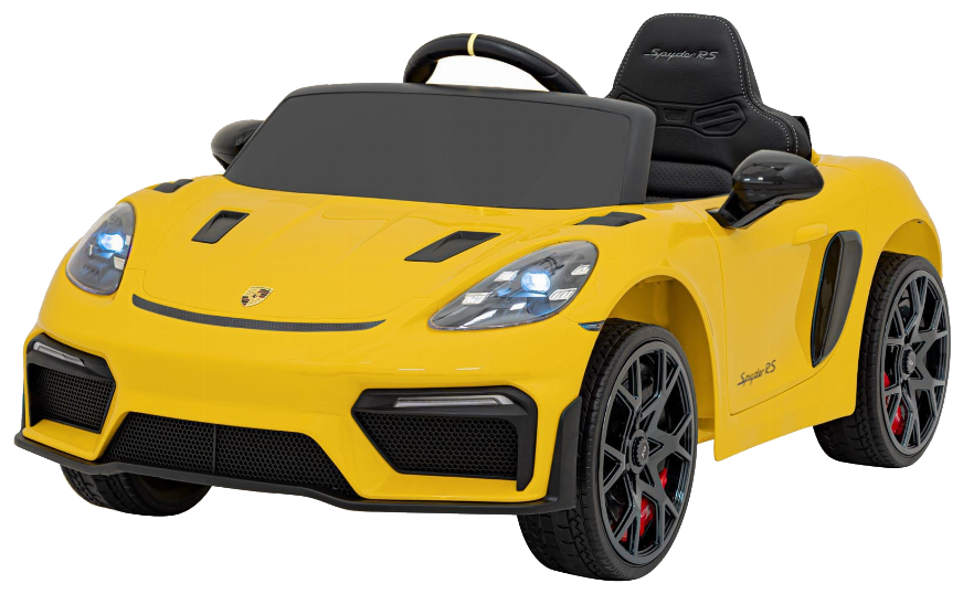 Pojazd Porsche Spyder RS 718 Żółty MP4