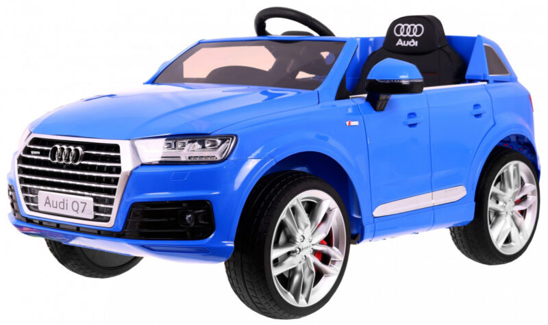 Audi Q7 Quattro S-Line na akumulator Niebieski + Pilot  + Radio MP3 LED