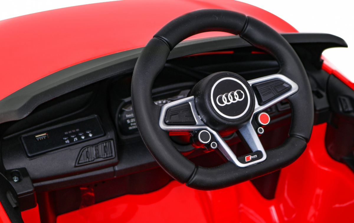 Audi R8 LIFT Samochodzik na akumulator Czerwony