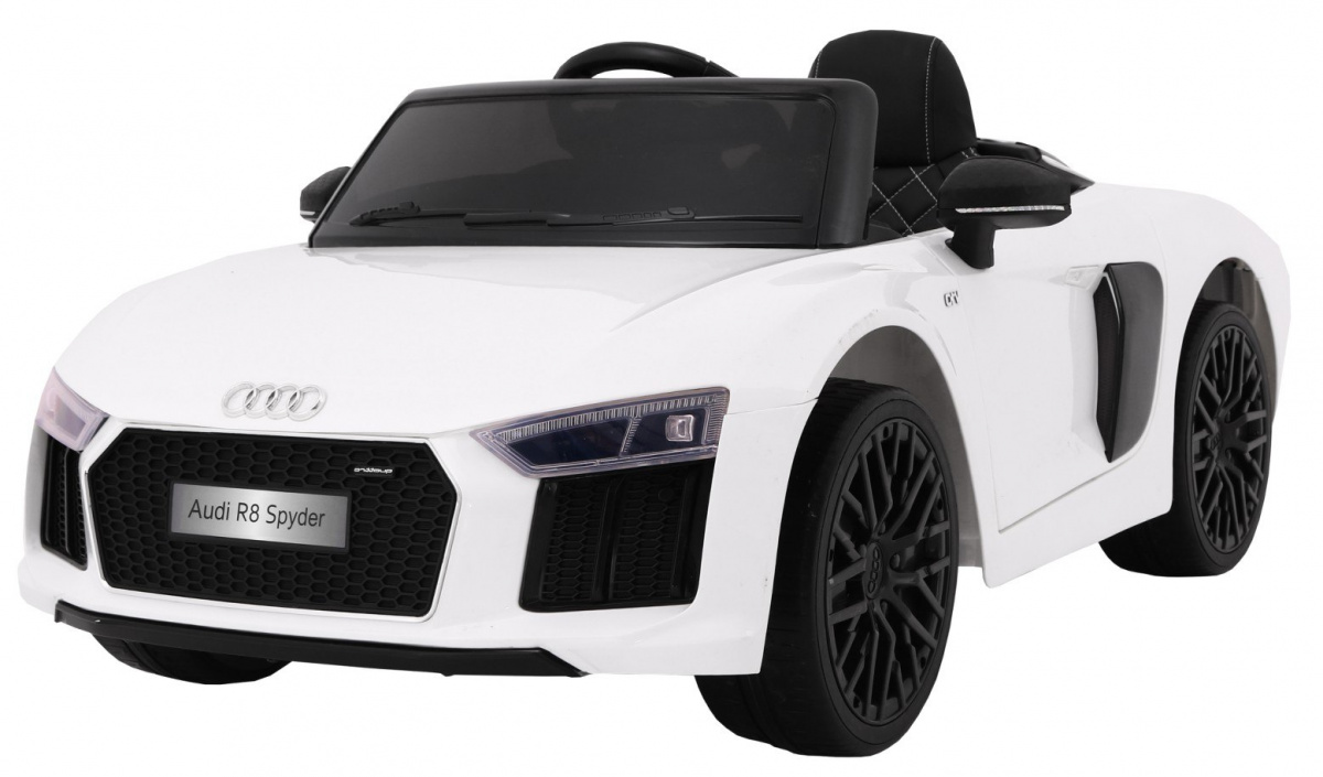 Audi R8 Spyder na akumulator Biały + Pilot