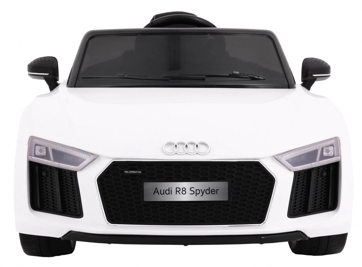 Audi R8 Spyder na akumulator Biały + Pilot