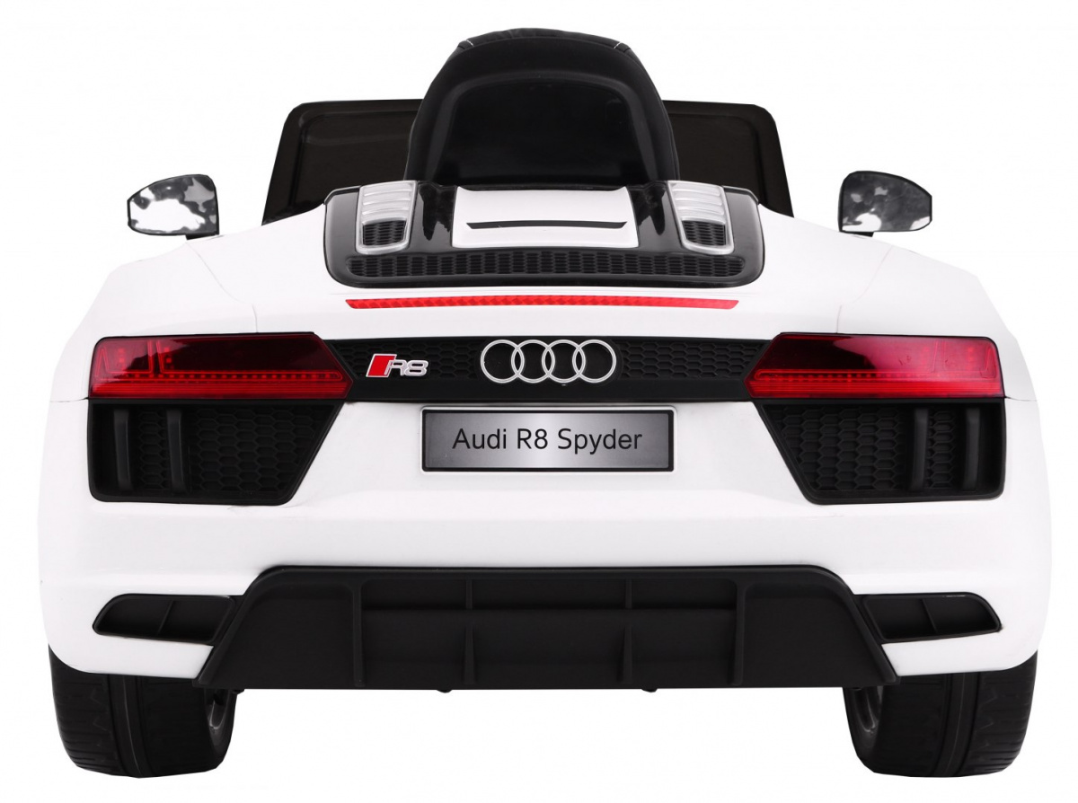 Audi R8 Spyder na akumulator Biały + Pilot