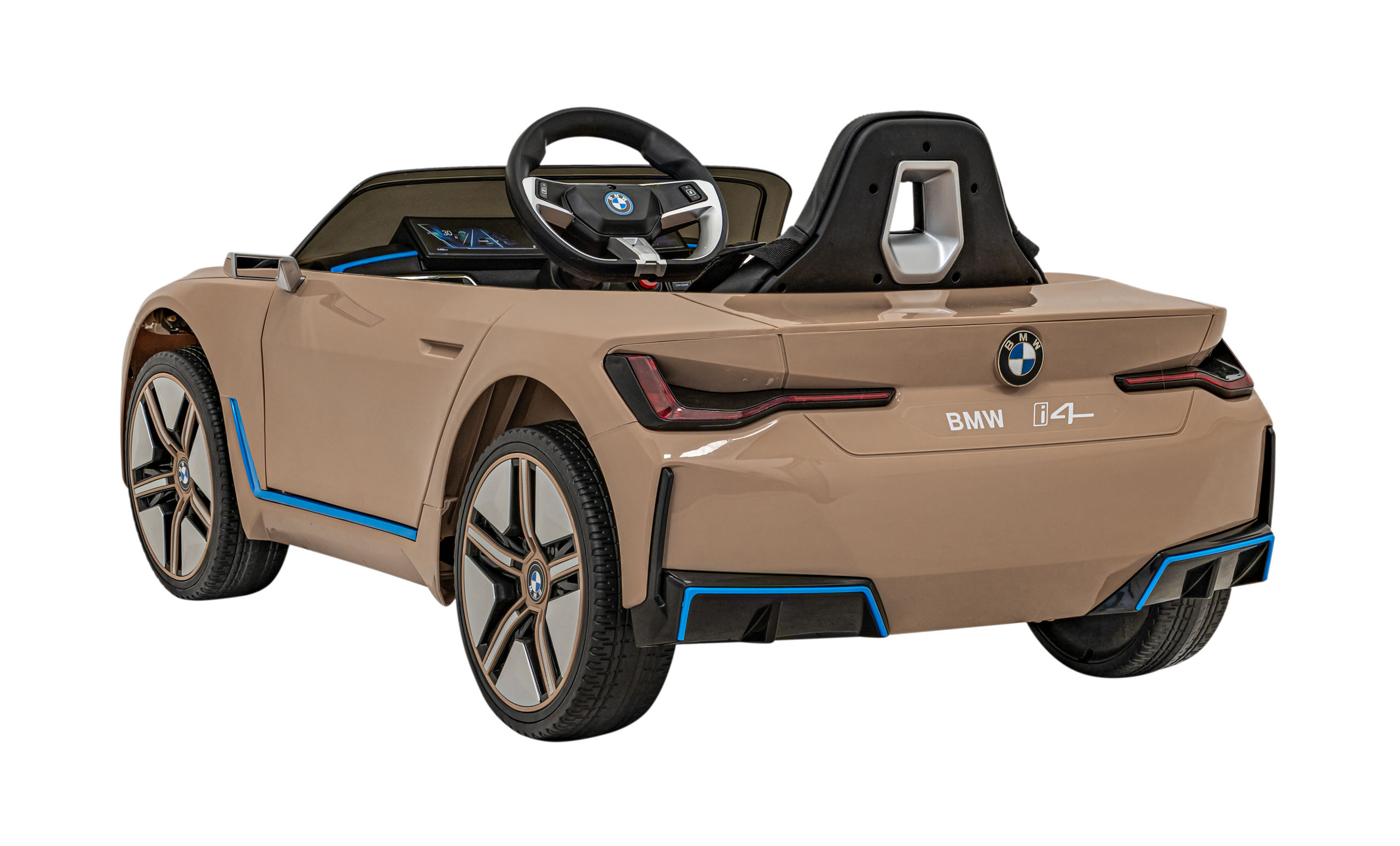 Autko BMW i4 na akumulator dla dzieci Złoty