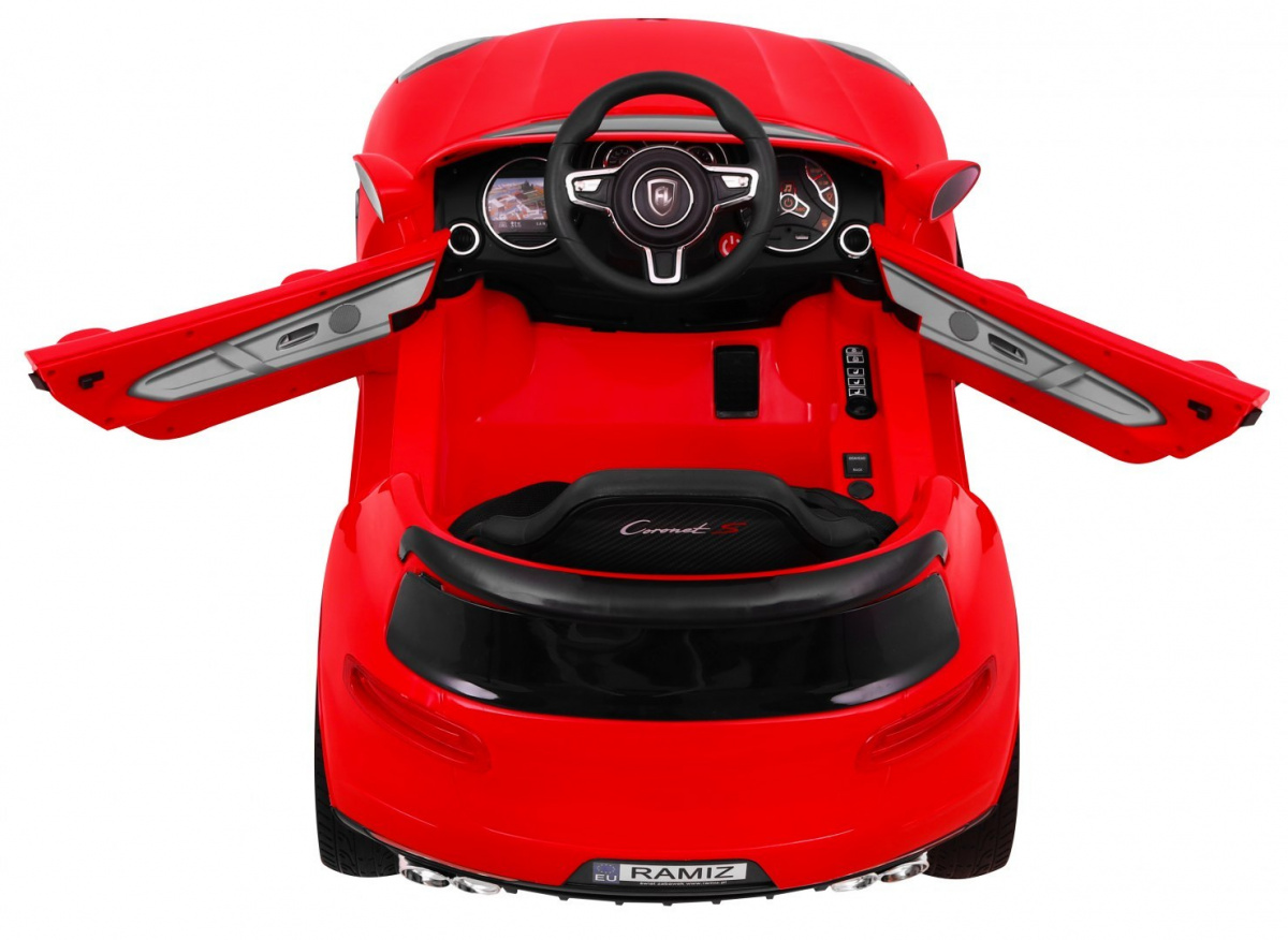 Autko Turbo-S na akumulator dla dzieci Czerwony Suv + Pilot