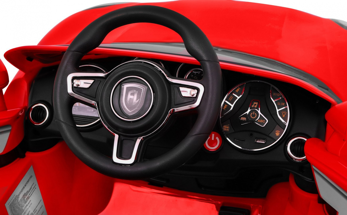Autko Turbo-S na akumulator dla dzieci Czerwony Suv + Pilot