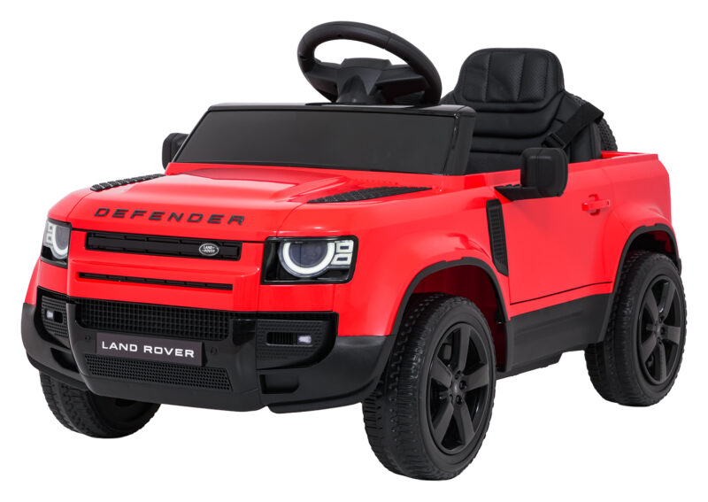 Auto Land Rover Defender czerwone na akumulator dla dzieci + pilot R/C