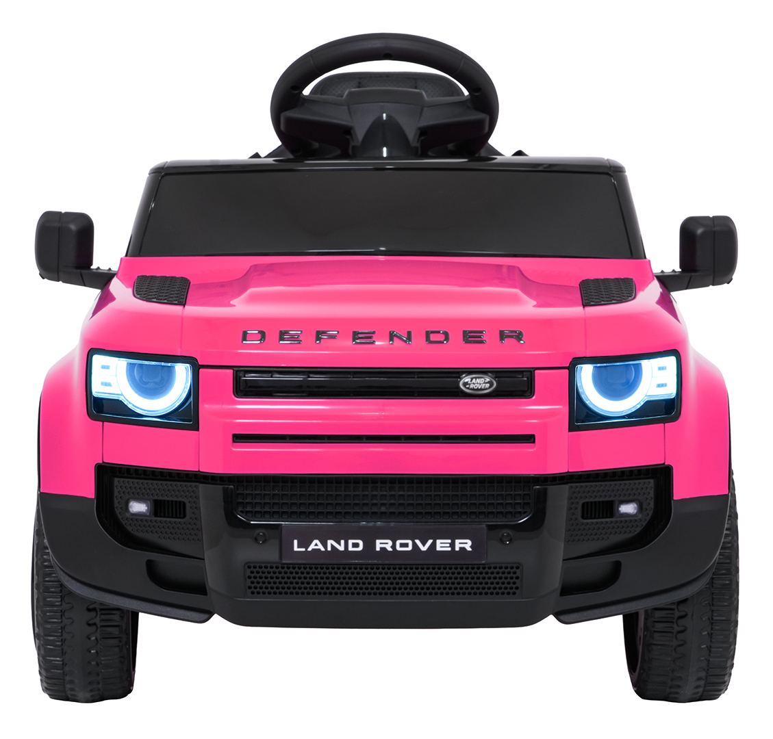 Auto Land Rover Defender różowe na akumulator dla dzieci + pilot R/C