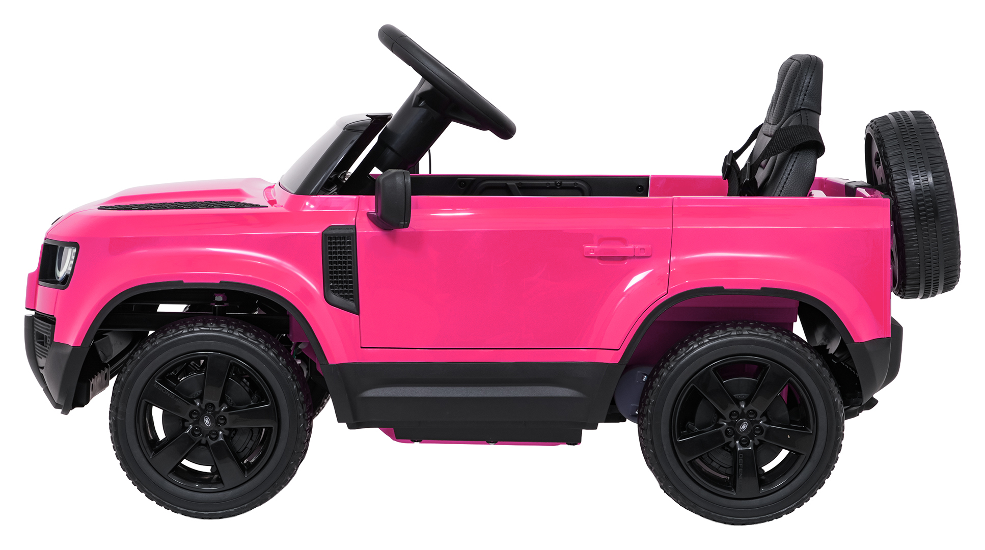 Auto Land Rover Defender różowe na akumulator dla dzieci + pilot R/C
