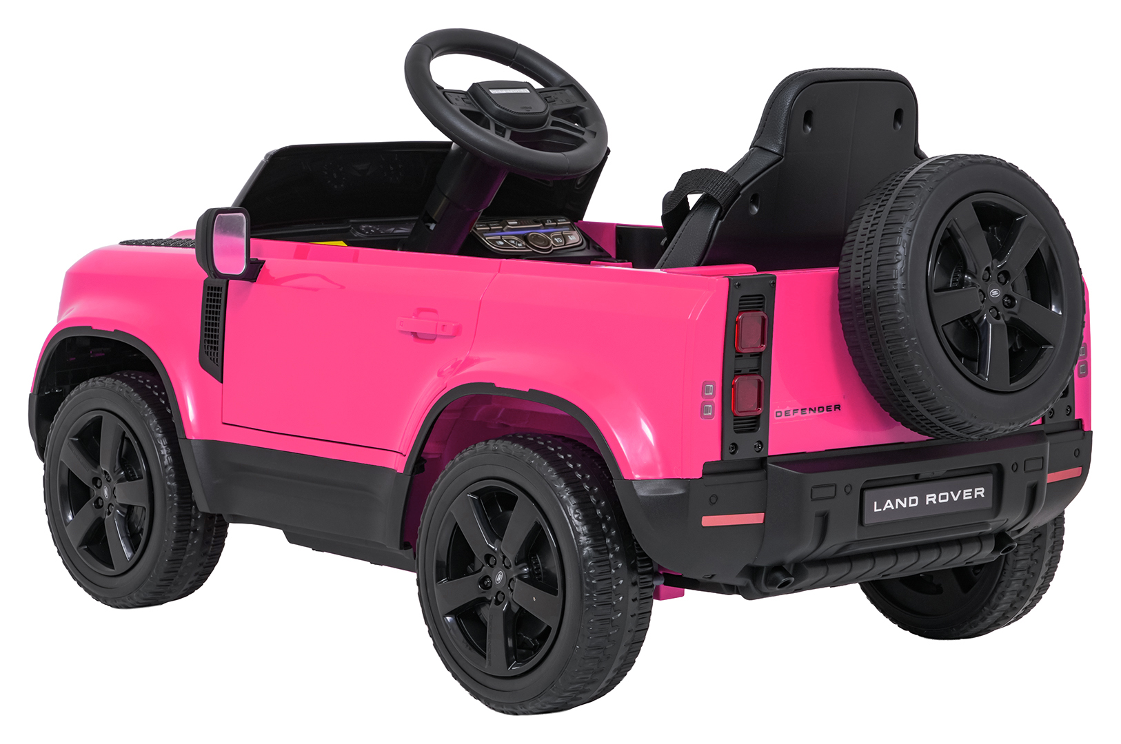 Auto Land Rover Defender różowe na akumulator dla dzieci + pilot R/C