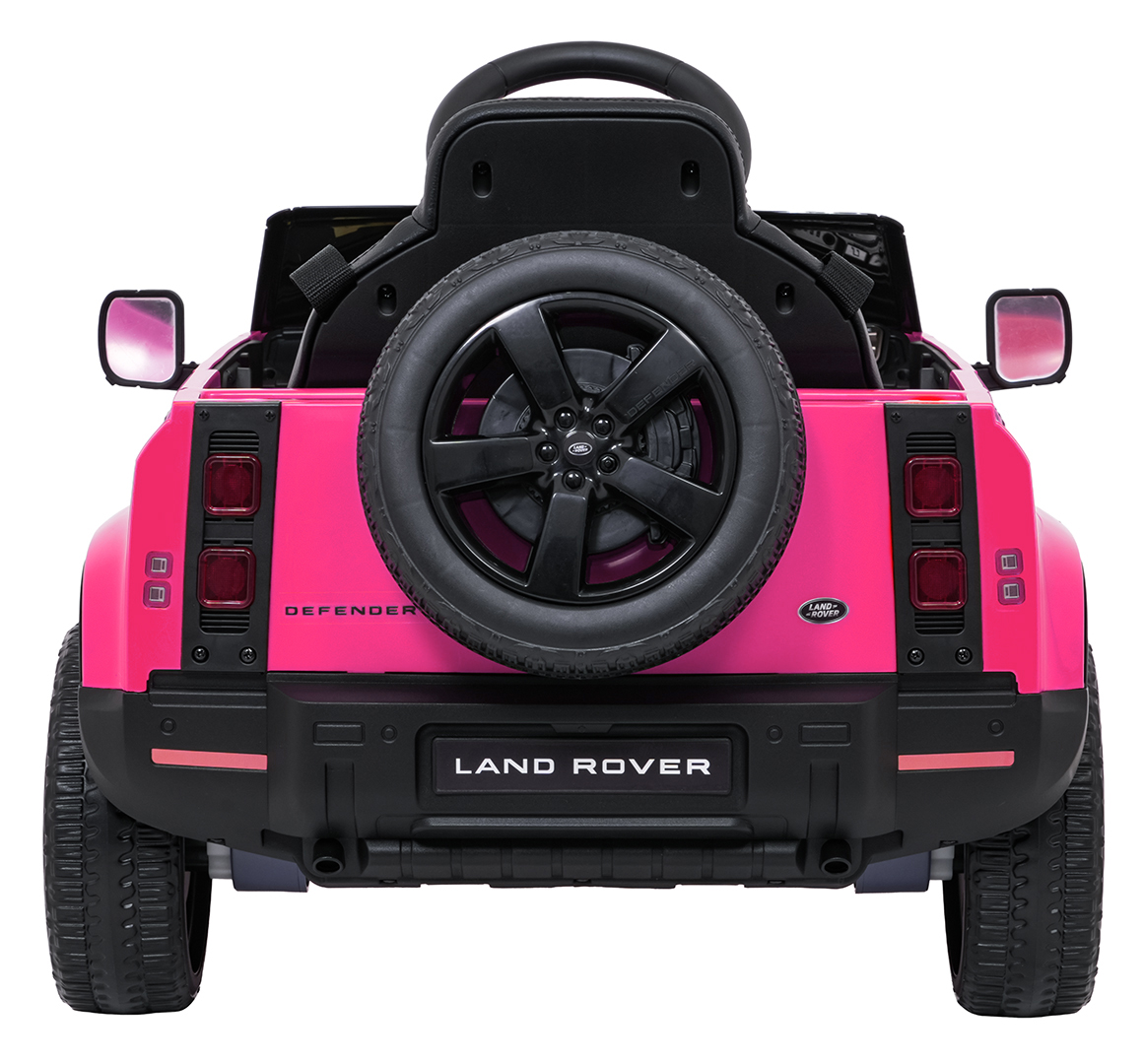 Auto Land Rover Defender różowe na akumulator dla dzieci + pilot R/C
