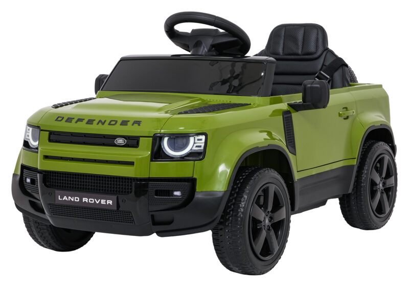 Auto Land Rover Defender zielone na akumulator dla dzieci + pilot R/C