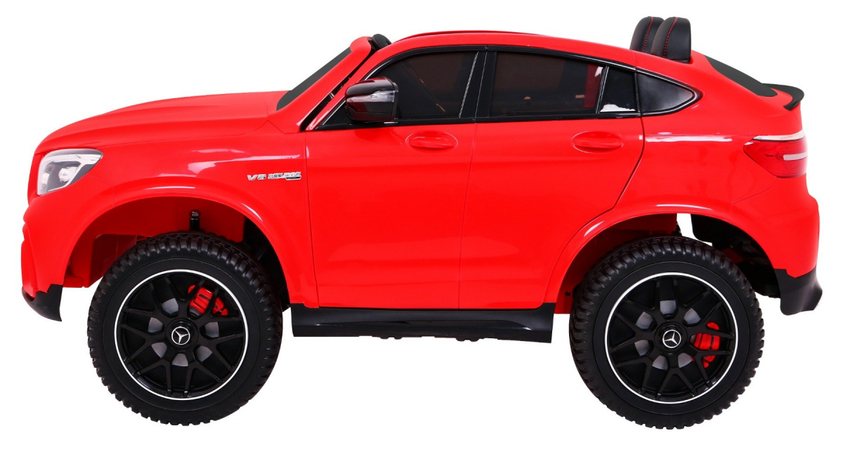 Auto Mercedes GLC 63S dla dzieci Czerwony Suv + Napęd 4x4
