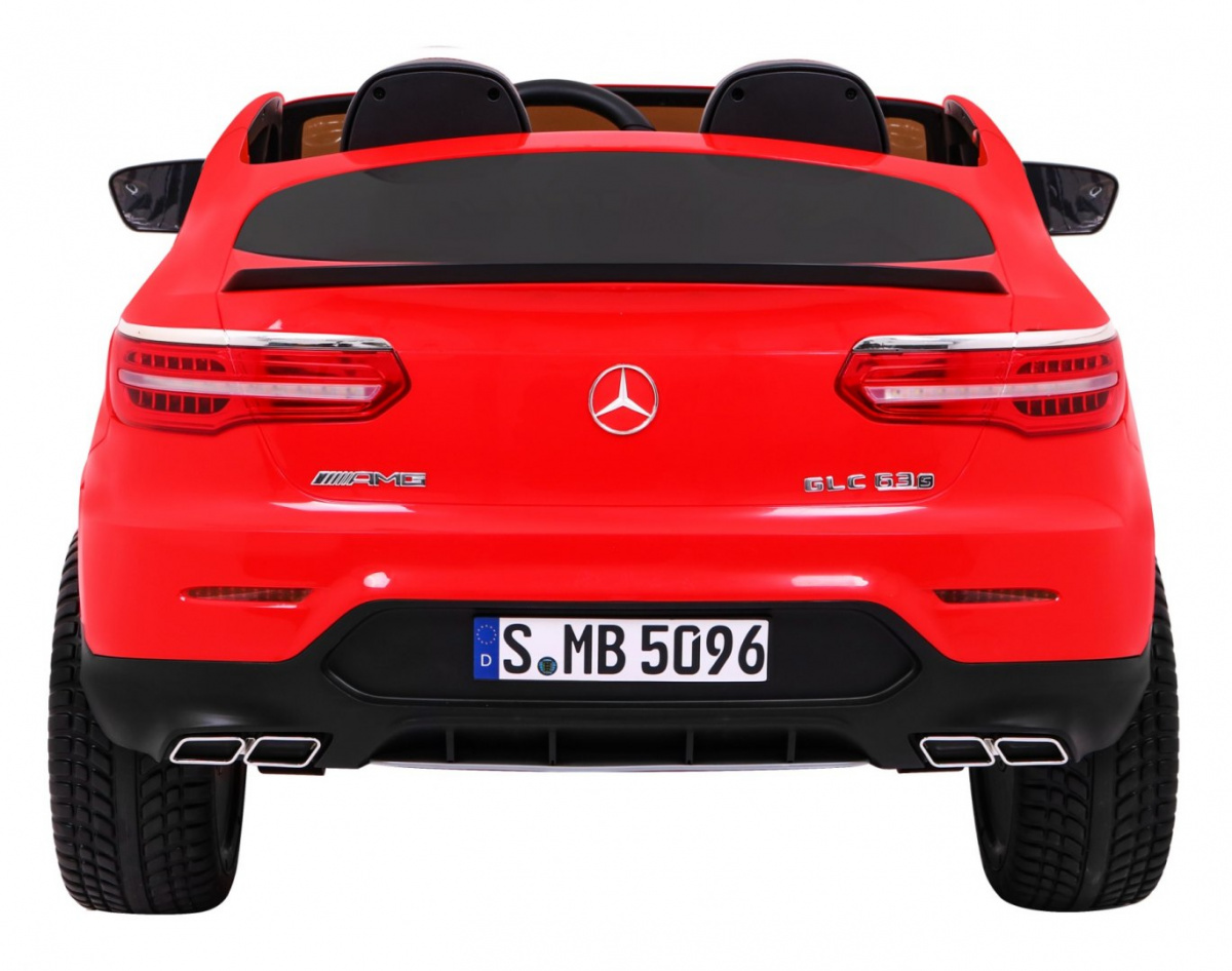 Auto Mercedes GLC 63S dla dzieci Czerwony Suv + Napęd 4x4