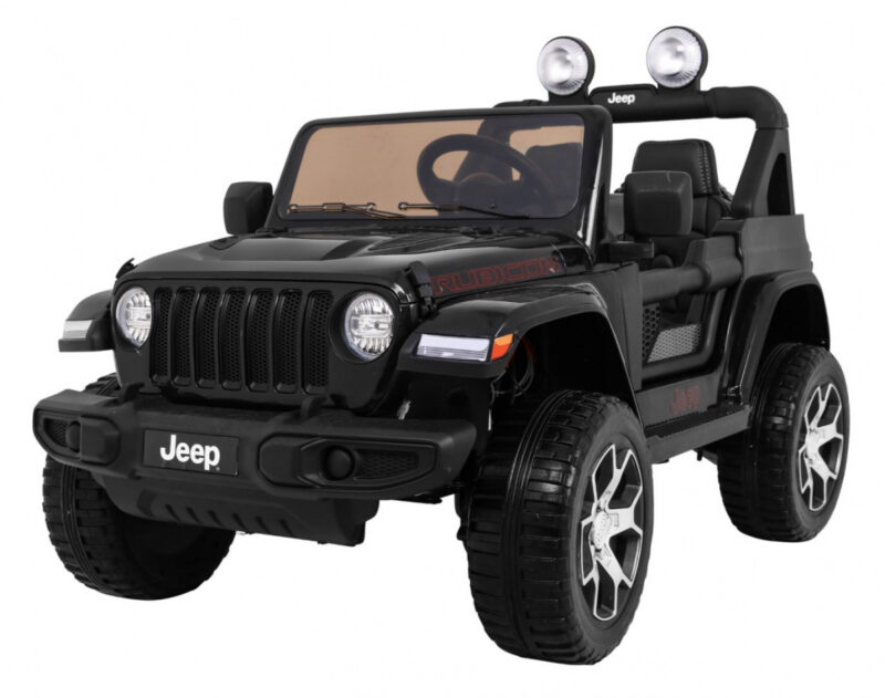 Jeep Wrangler Rubicon terenowy na akumulator dla dzieci Czarny + Pilot  + 4x4