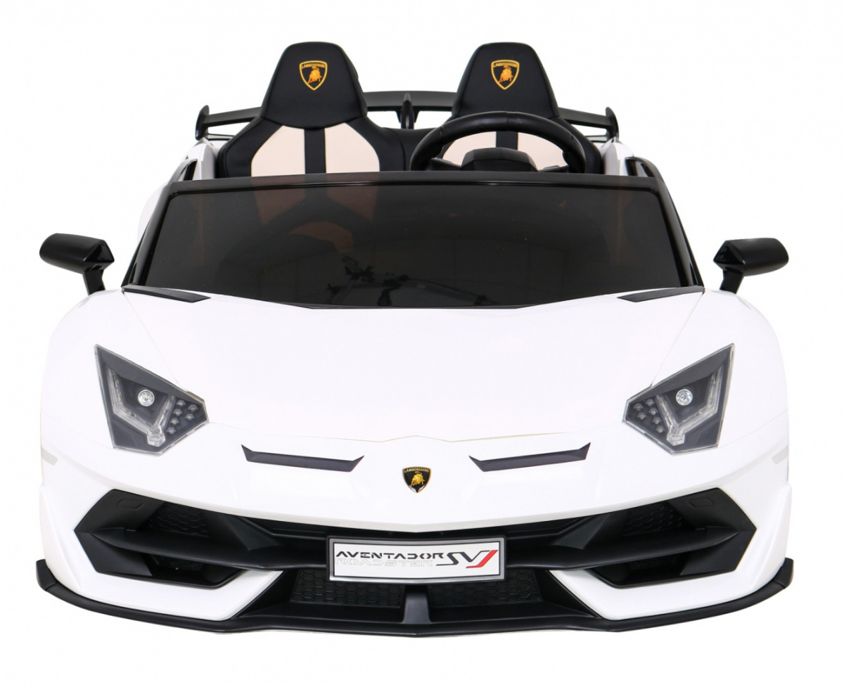 Lamborghini SVJ DRIFT dla 2 dzieci Biały + Funkcja driftu + Pilot