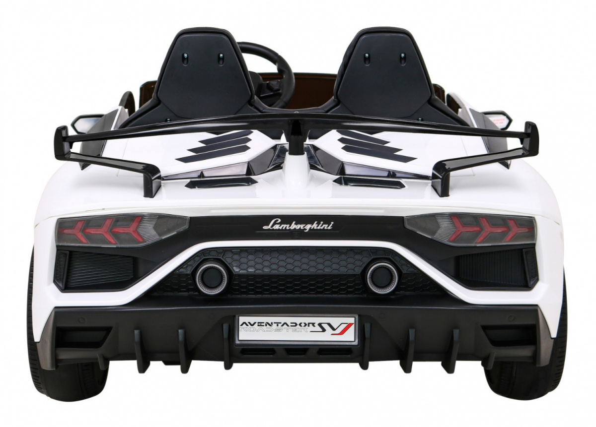 Lamborghini SVJ DRIFT dla 2 dzieci Biały + Funkcja driftu + Pilot
