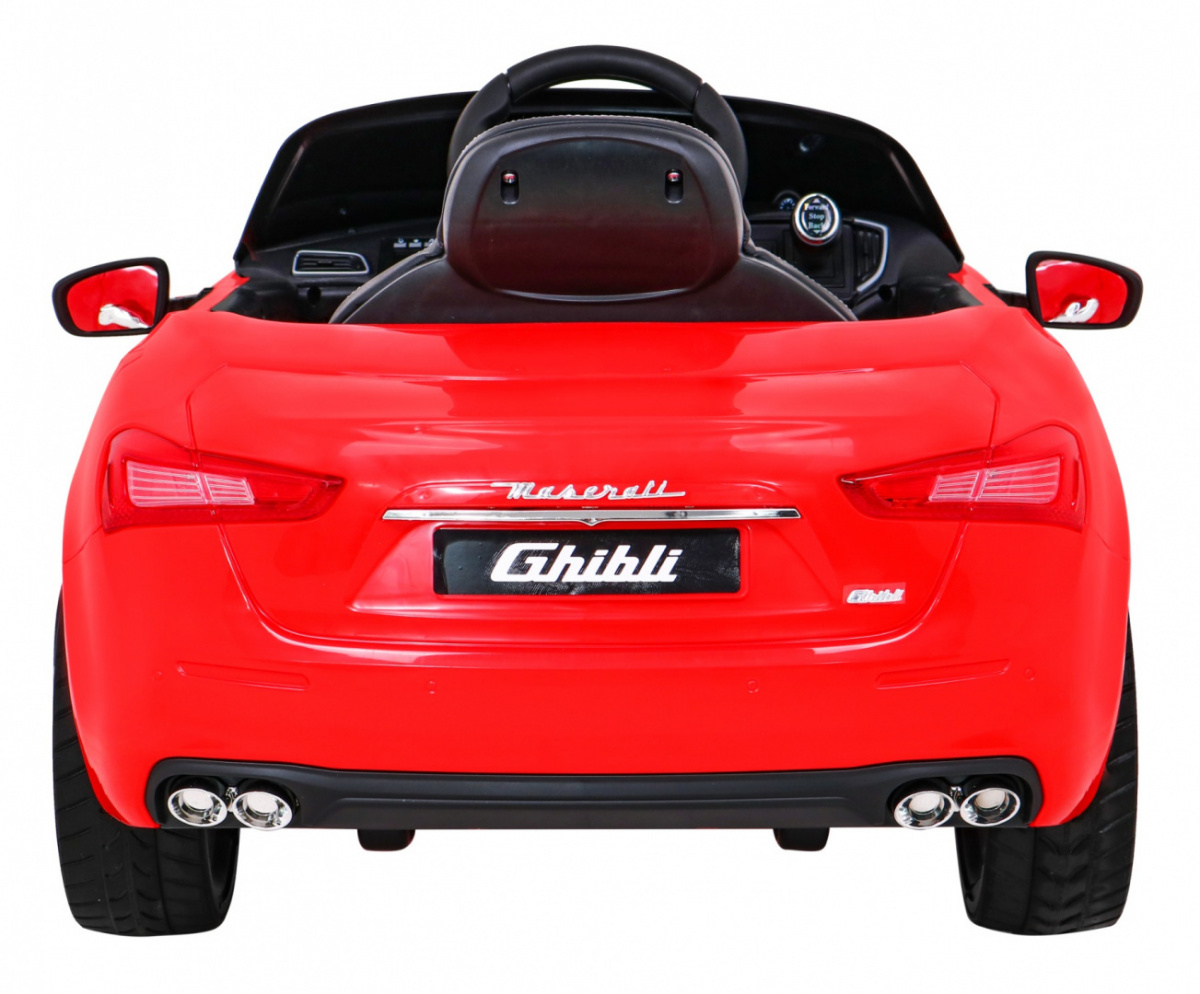Maserati Ghibli na akumulator dla dzieci Czerwony + Pilot + Wolny Start + EVA + MP3 USB + LED