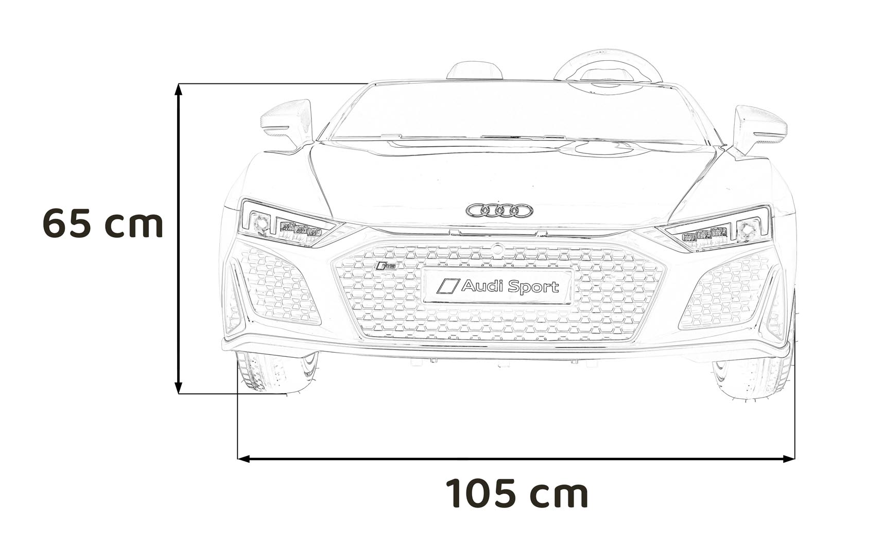 Pojazd Audi Spyder R8 LIFT Niebieski