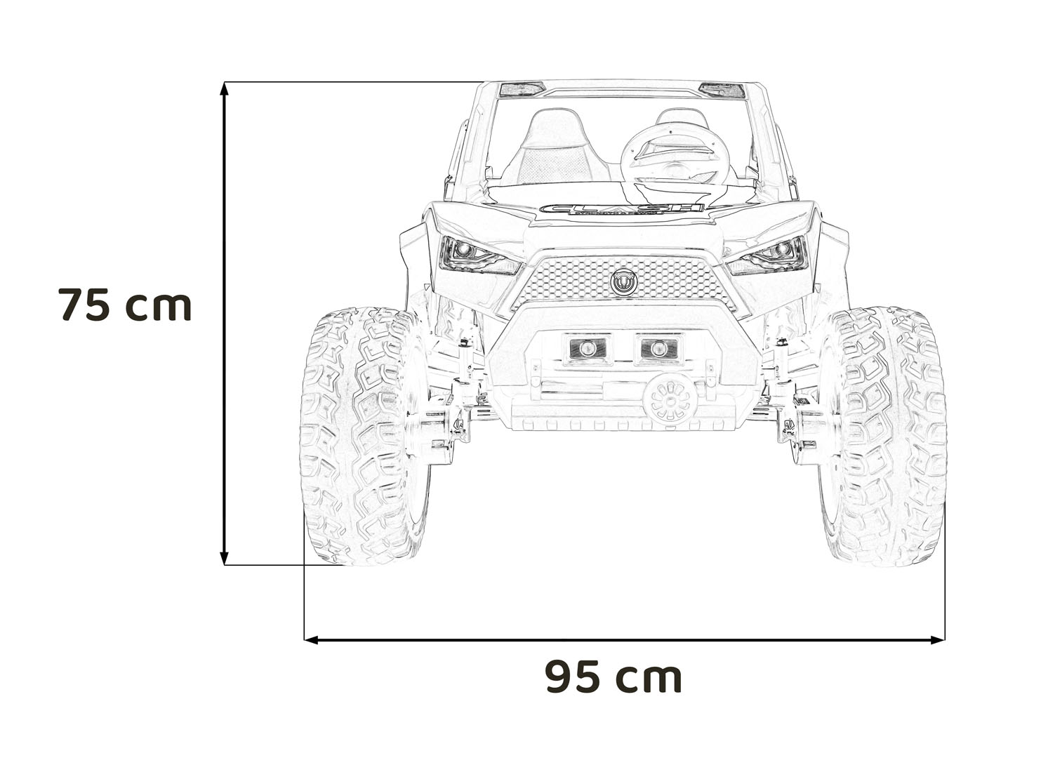 Pojazd Buggy Clash STRONG 4x4 Czerwony