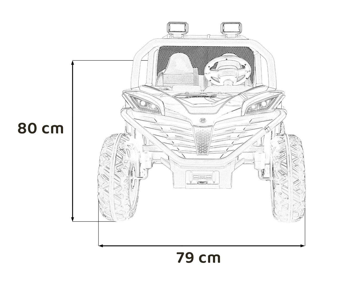 Pojazd Buggy FASTER Żółty