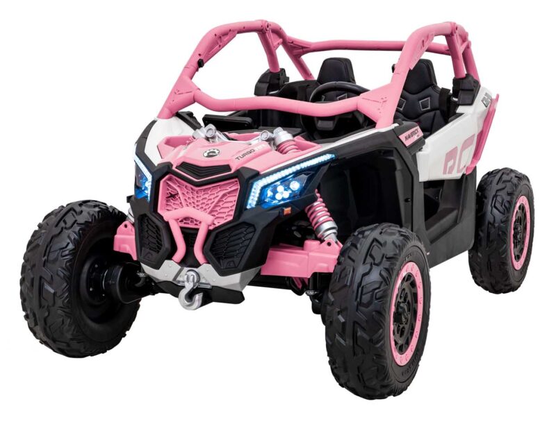 Pojazd Buggy Maverick Turbo RR STRONG Pompowane Koła Różowy