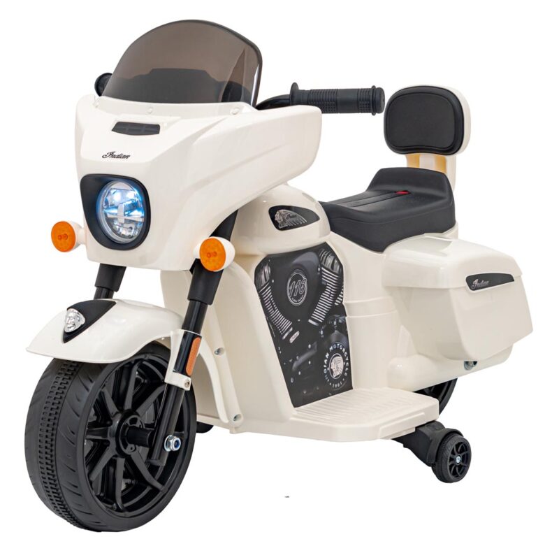 Pojazd Chopper INDIAN Biały motocykl dla dziecka