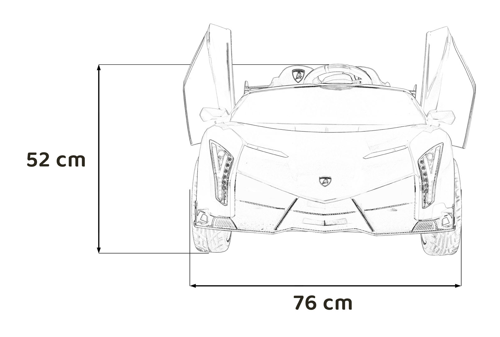 Pojazd Lamborghini Veneno Biały