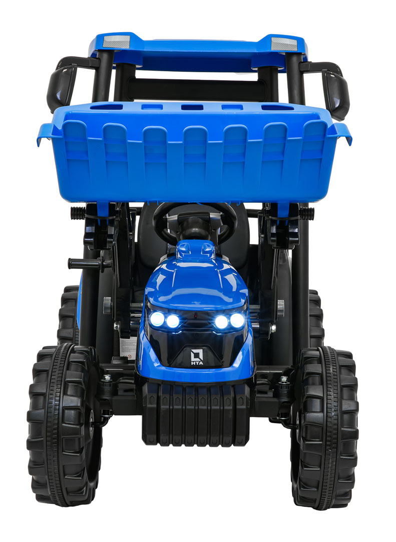 Pojazd MEGA Traktor D68 Z Przyczepką Niebieski