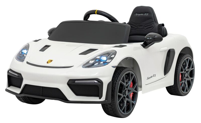 Pojazd Porsche Spyder RS 718 Biały sportowy samochód