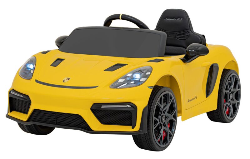 Pojazd Porsche Spyder RS 718 Żółty MP4