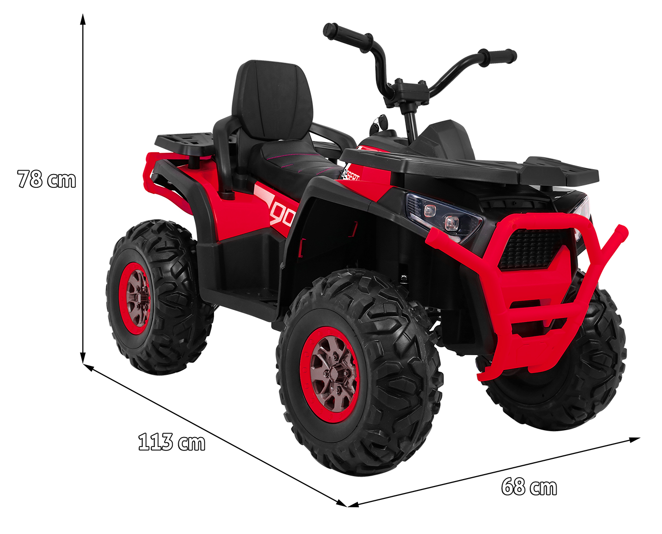 Pojazd Quad ATV Desert Czerwony