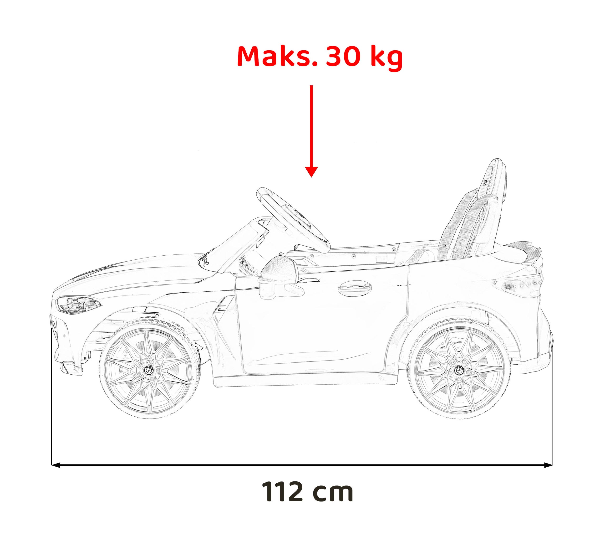 Pojazd, samochód BMW M4 Biały