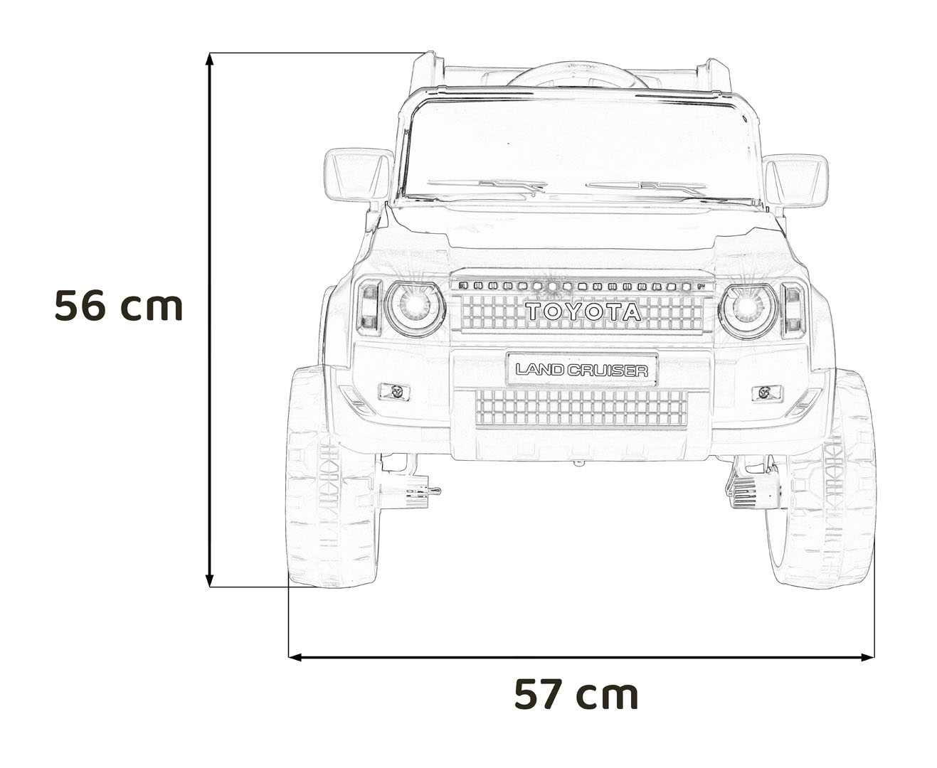 Pojazd Toyota Land Cruiser PRADO Czarny