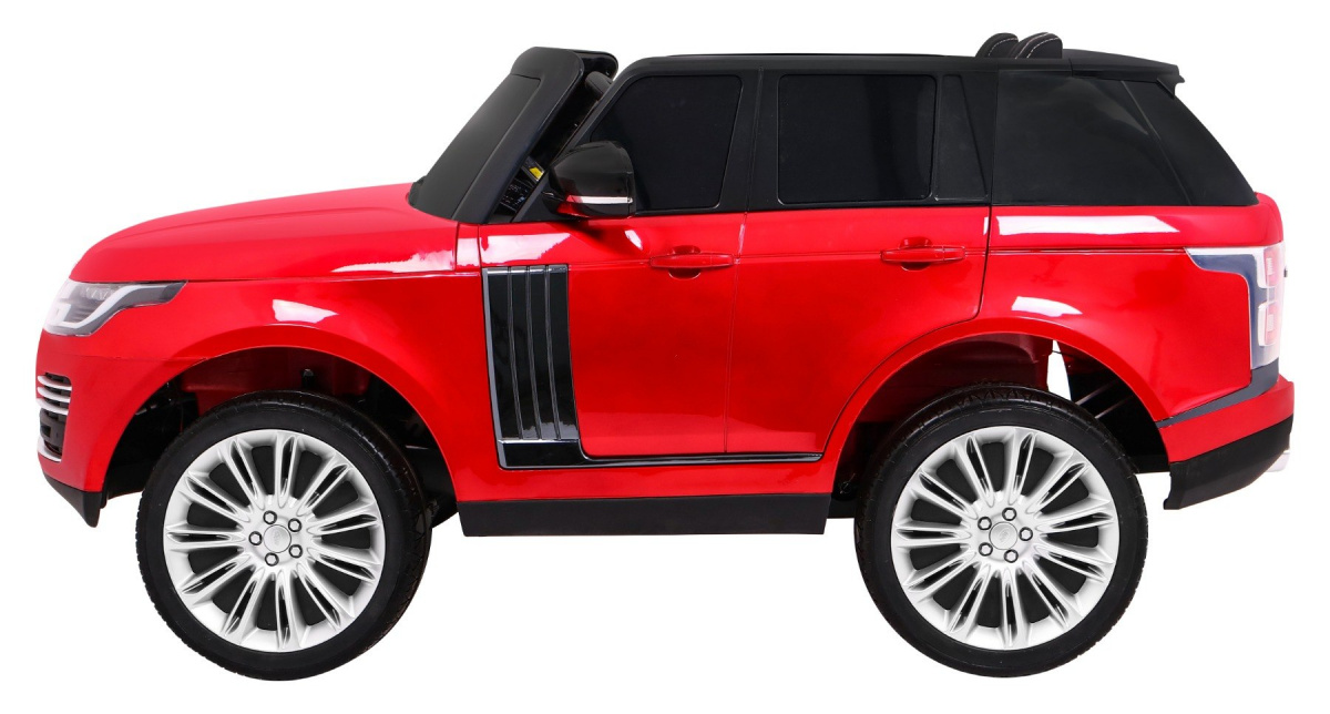 Range Rover HSE Lakierowane Autko dla 2 dzieci Czerwony SUV + Pilot + Panel audio