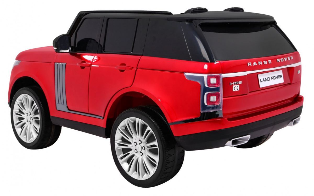 Range Rover HSE Lakierowane Autko dla 2 dzieci Czerwony SUV + Pilot + Panel audio