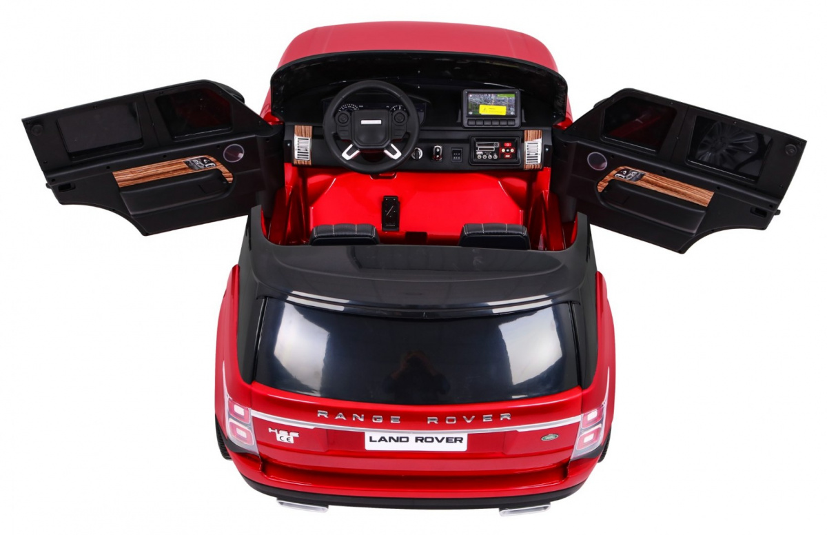Range Rover HSE Lakierowane Autko dla 2 dzieci Czerwony SUV + Pilot + Panel audio