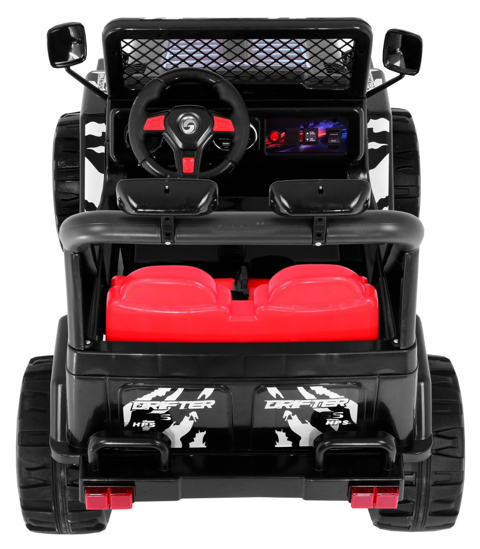 Terenowy Raptor Drifter na akumulator dla dzieci Czarny