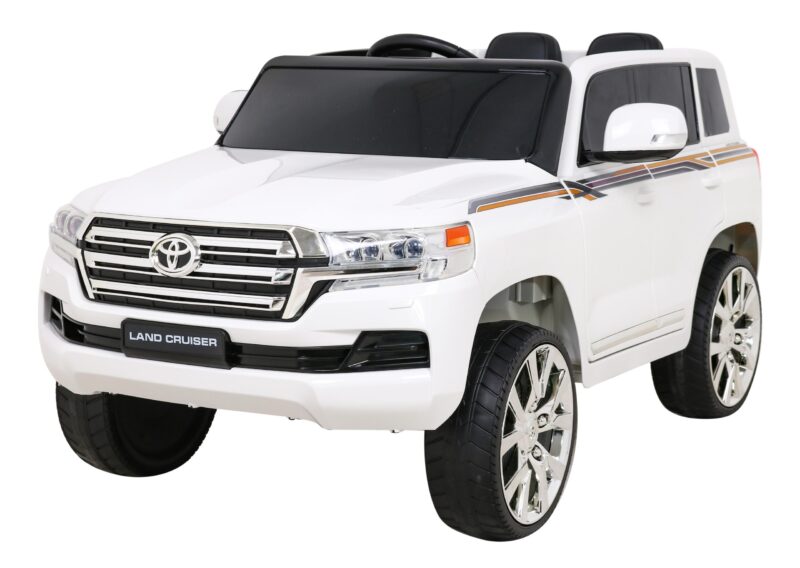 Toyota Land Cruiser na akumulator Biały SUV + Pilot + Schowek