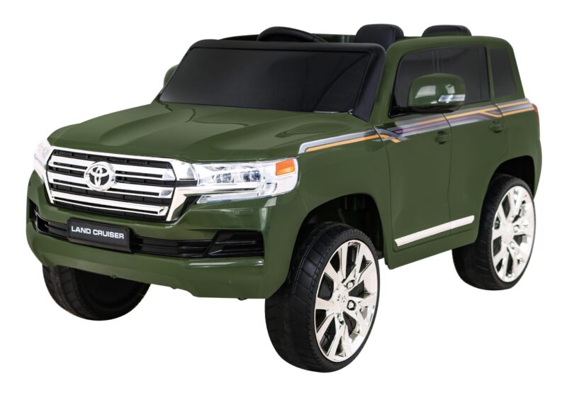 Toyota Land Cruiser na akumulator, Zielony SUV + Pilot + Schowek