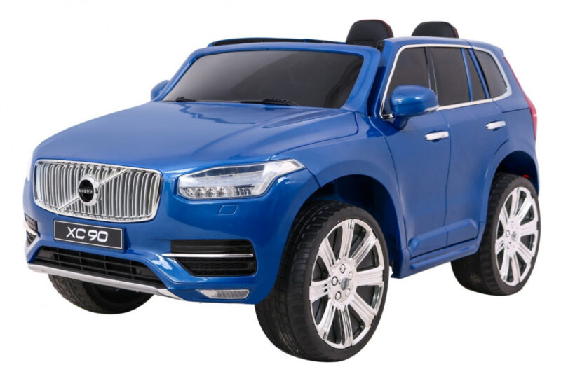 Volvo XC90 na akumulator dla dzieci - SUV - Lakier Niebieski + Pilot + Bagażnik
